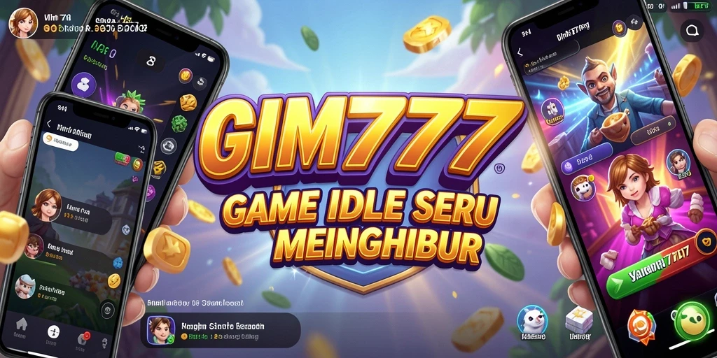 Screenshot gameplay GIM777 yang menunjukkan karakter dalam aksi dalam permainan Idle.