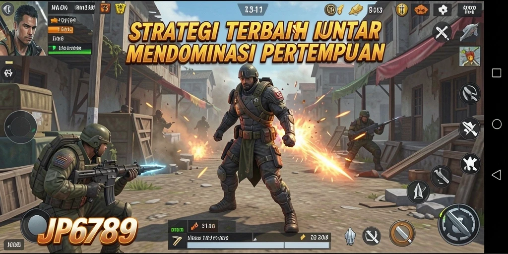 Screenshot yang menampilkan momen epik dalam gameplay strategi JP6789.